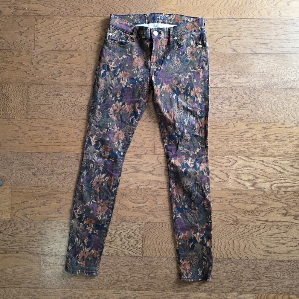 7 for All Mankind Jeans Skinny Floral 25